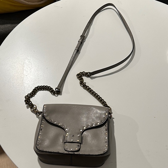 Rebecca Minkoff Studded Taupe Crossbody Bag - Picture 1 of 6